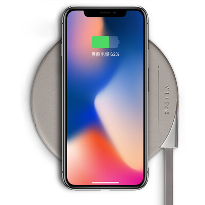 vh 及 iphone8无线充电器苹果x 6 7三星手机通用qi快充发射底座