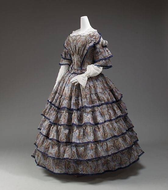 服装|1855左右,新洛可可时期.