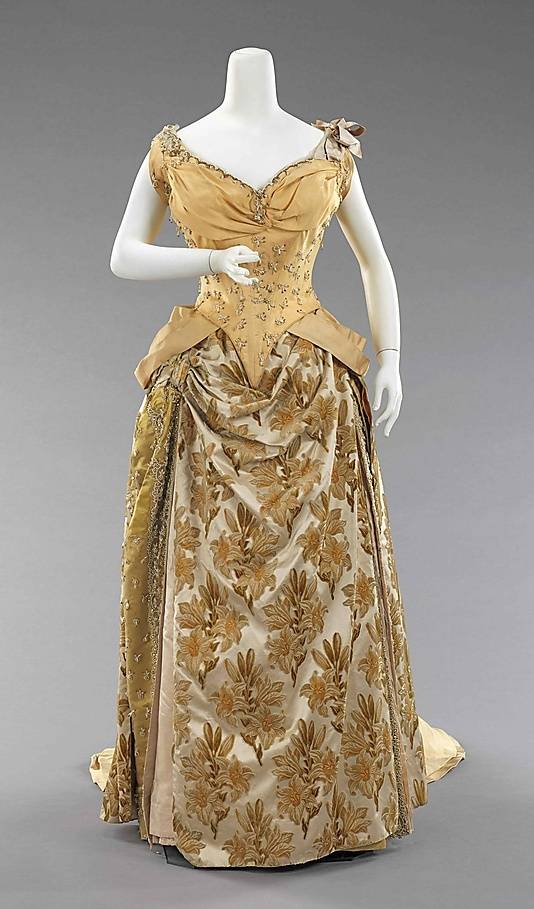 服装|维多利亚时期,1850s~1890s,米色系.