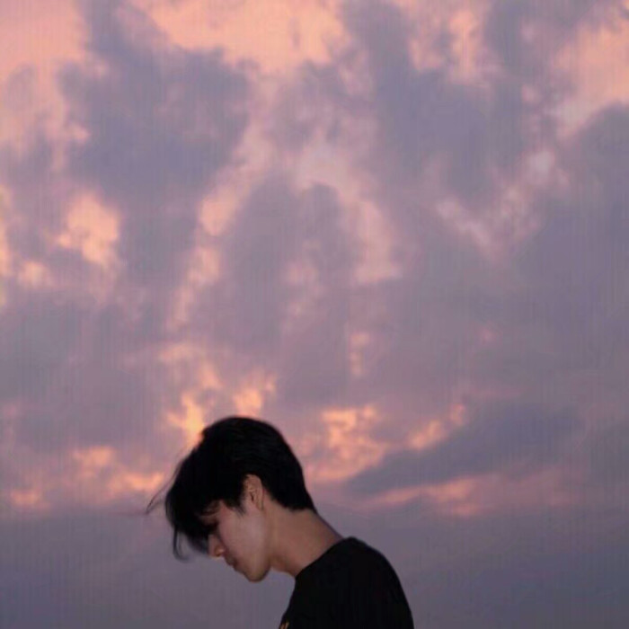男生头像/霞满天 非原创