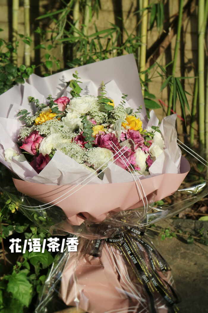 韩式花束,礼盒花束,多面观花束,扇形花束