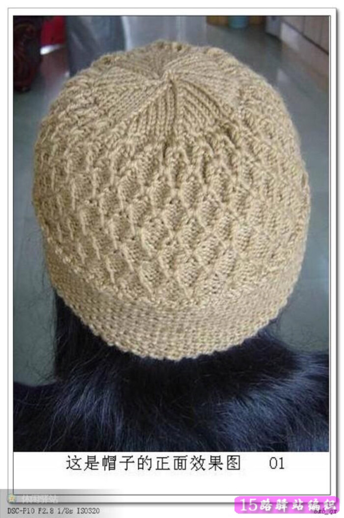 中老年女士毛线帽子的织法详细教程,两种