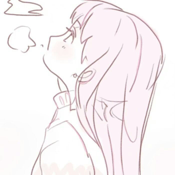 动漫少女 简约 头像