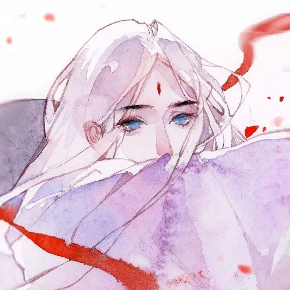 古风男头落花有意,流水无情.