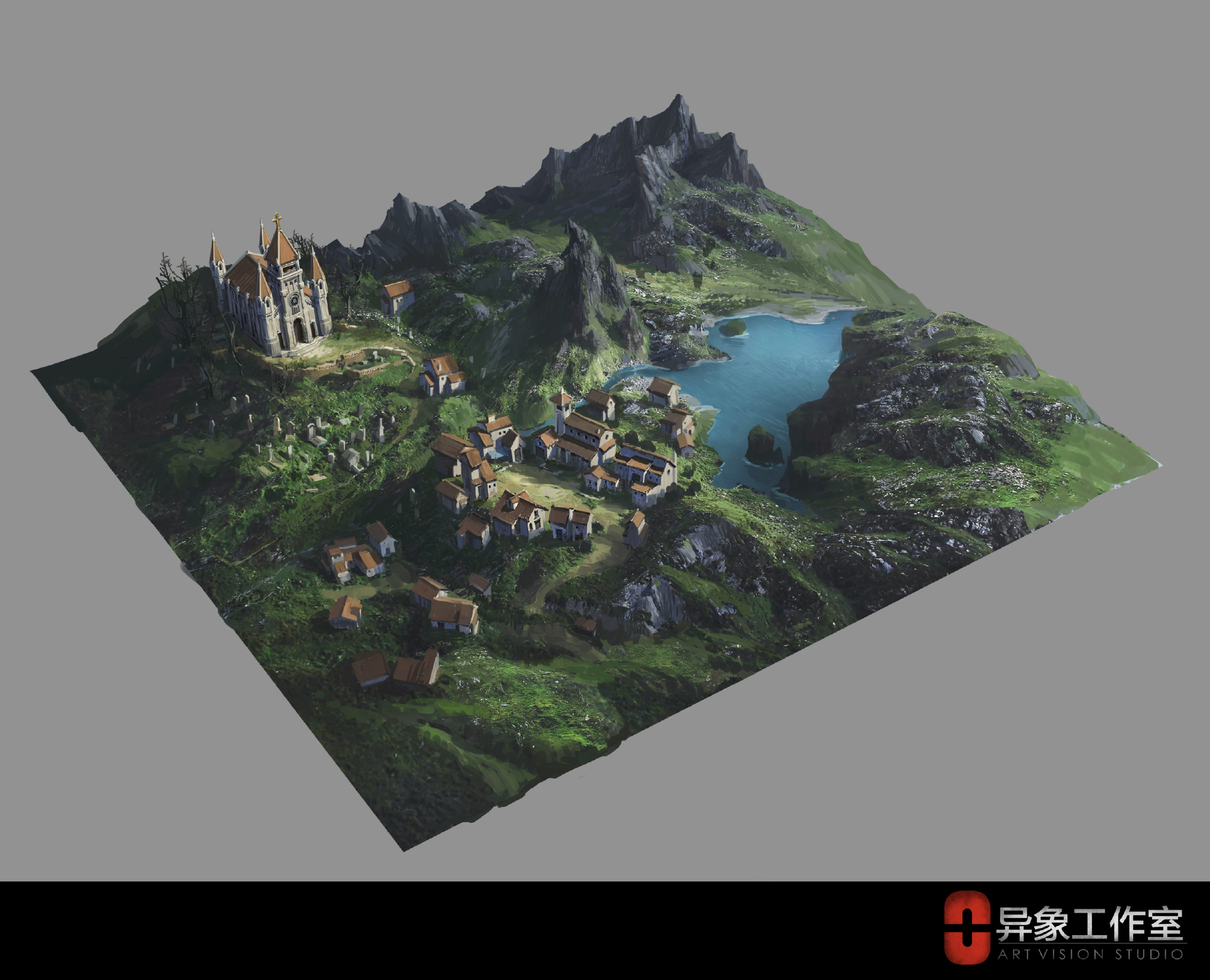 古风场景 古建筑 欧式城堡 设计 素材