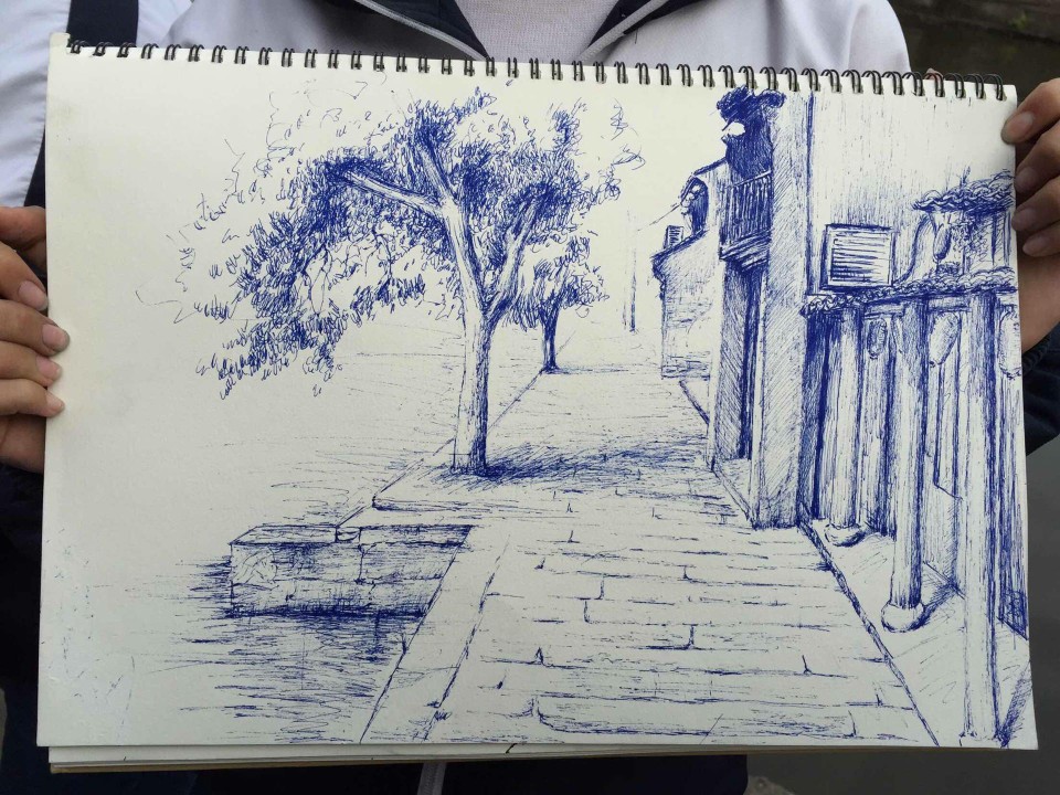 素描风景