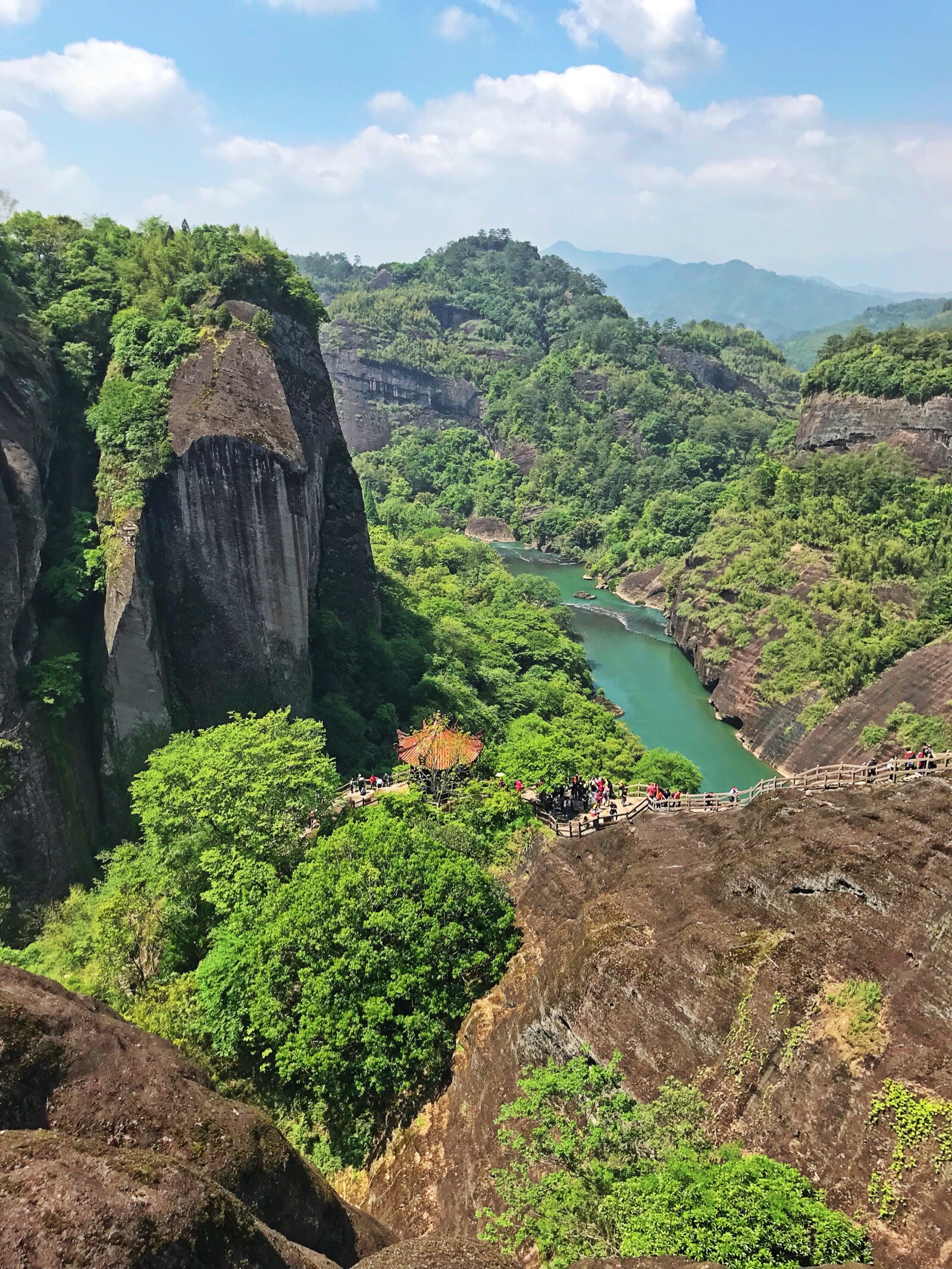 武夷山景区的天游峰,一般不要轻易尝试