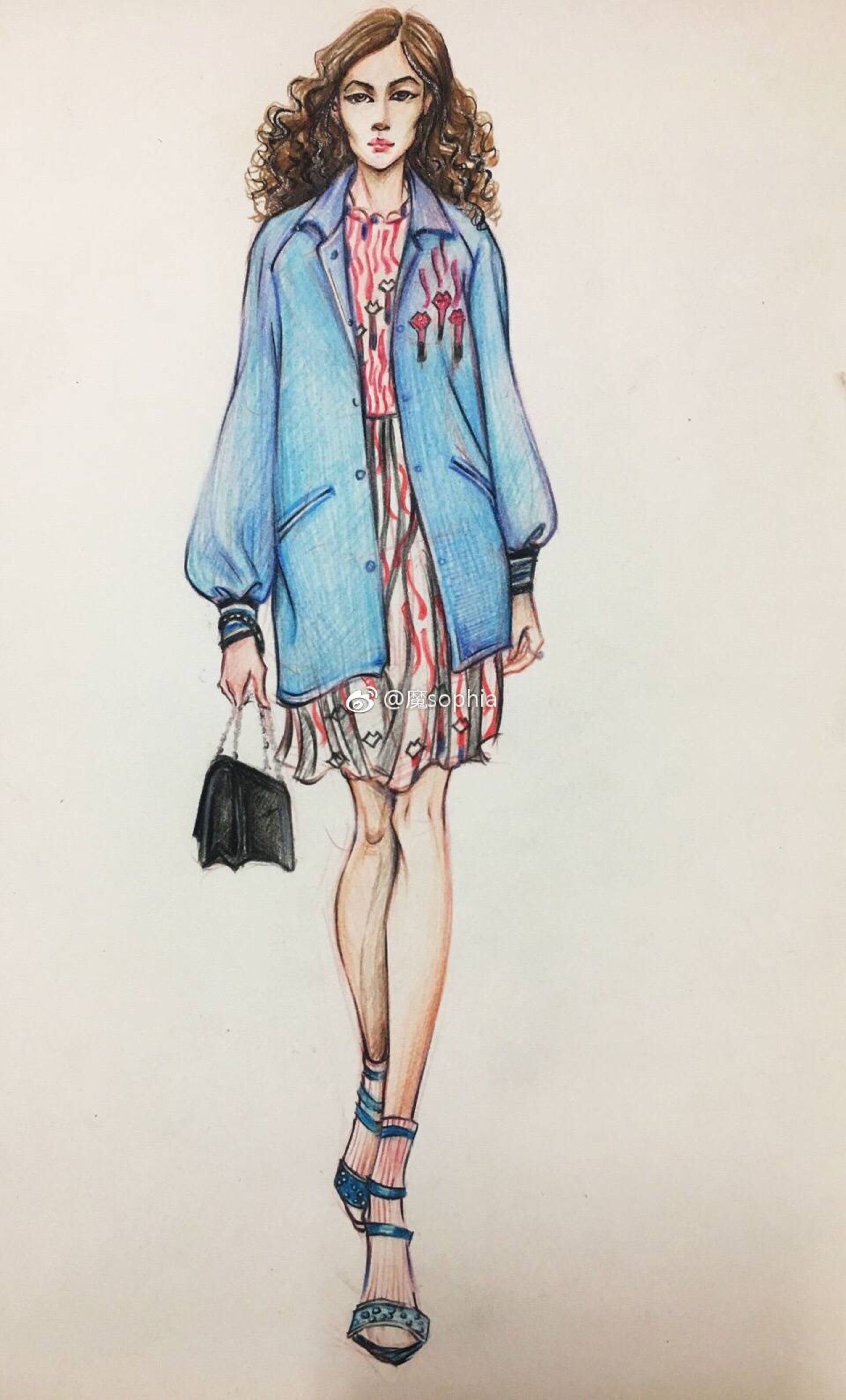 手绘时尚服装