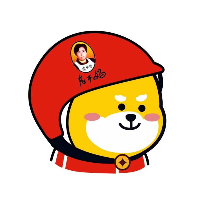 柴犬汪星人也来做社会人头像/外卖头像/外卖/社会/头盔/社会人外卖