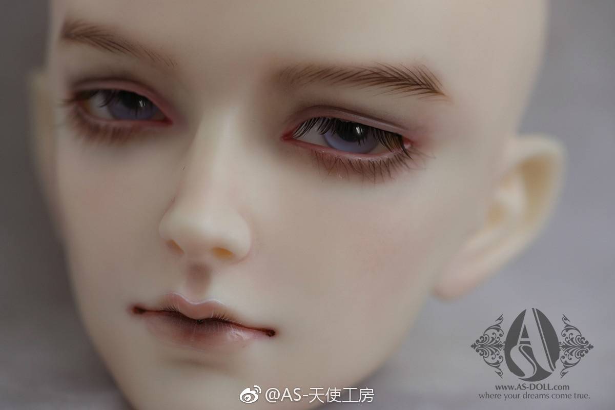 娃娃#bjd私养# 妆面 图源水印