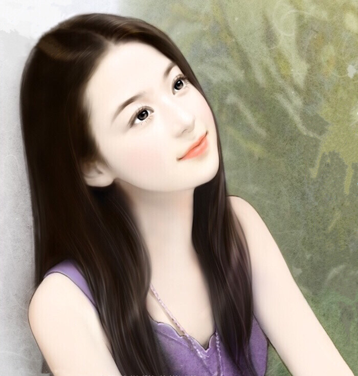 现代美女手绘
