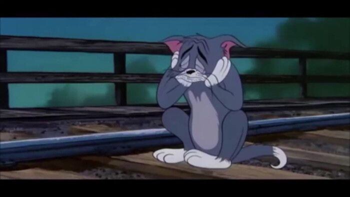 猫和老鼠 tom 汤姆猫 表情包 极度悲伤 难过 伤心