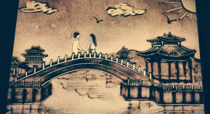 创意沙画