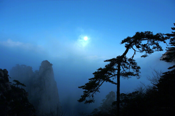 暮从碧山下,山月随人归.却顾所来径,苍苍横翠微.