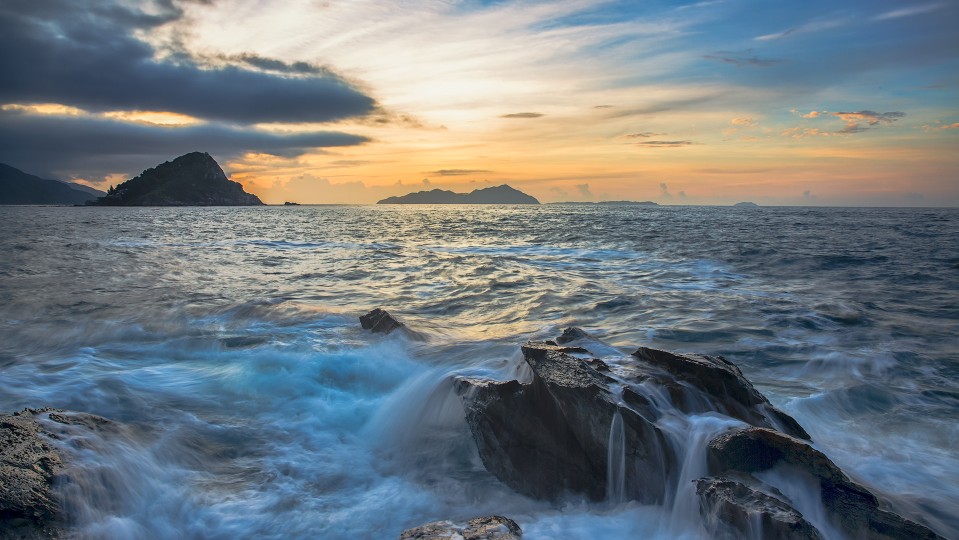 美丽的海湾优美自然风景高清图片桌面壁纸