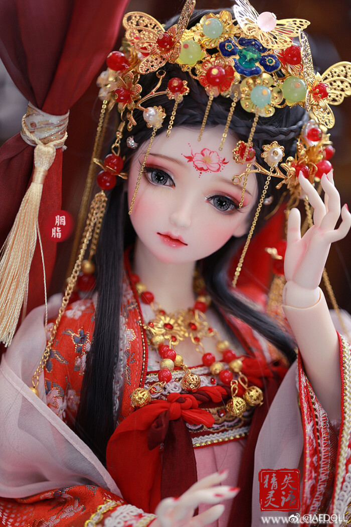 古风美人 sd娃娃 bjd 玩具 人偶 壁纸 萌物