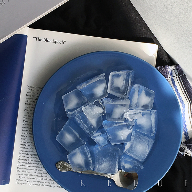everblue陶瓷蓝色餐盘ins意面沙拉盘西餐9寸 致敬心底最深的蓝