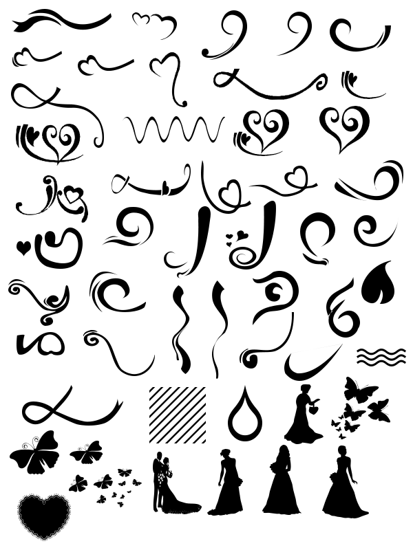 封面文字笔画/小装饰de素材