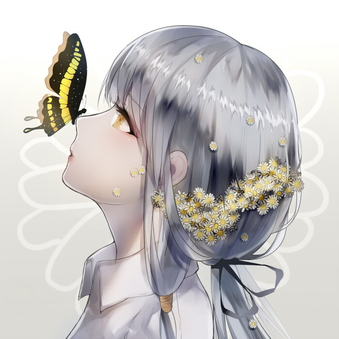 二次元 插画 少女 头像 板绘 壁纸 动漫 二次元 p站