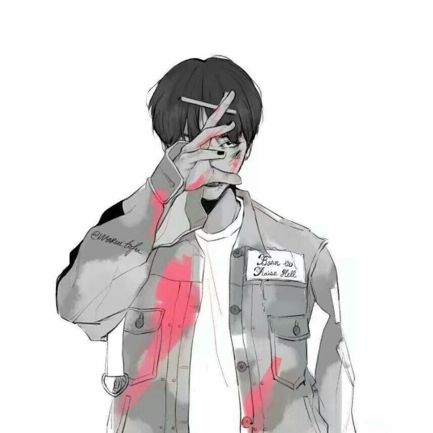 吸烟男头