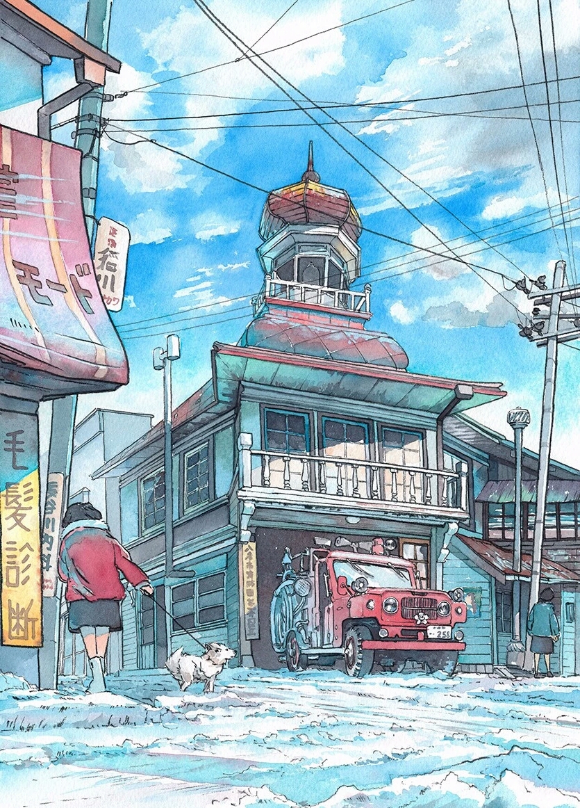 充满了日系风格