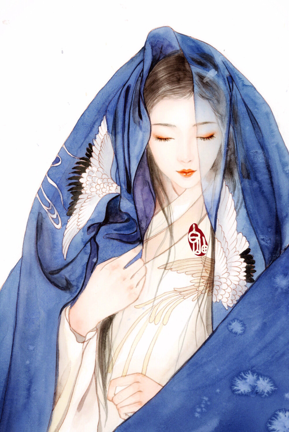 〔 古风水彩美人 〕 作者" 白岫
