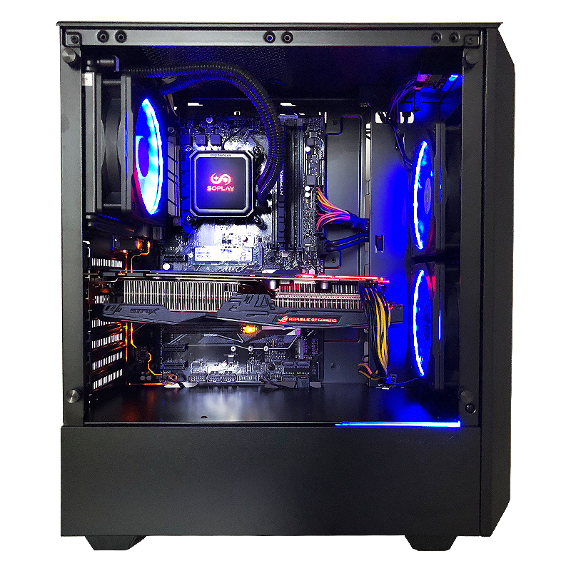 栖息地 i7 8700k/华硕1070ti一体式水冷台式游戏电脑主机组装机