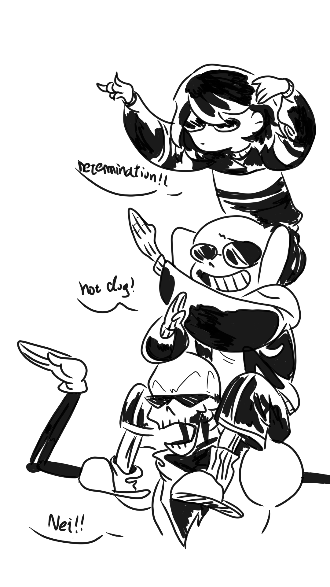 sans 衫斯 传说之下 determination frisk undertale