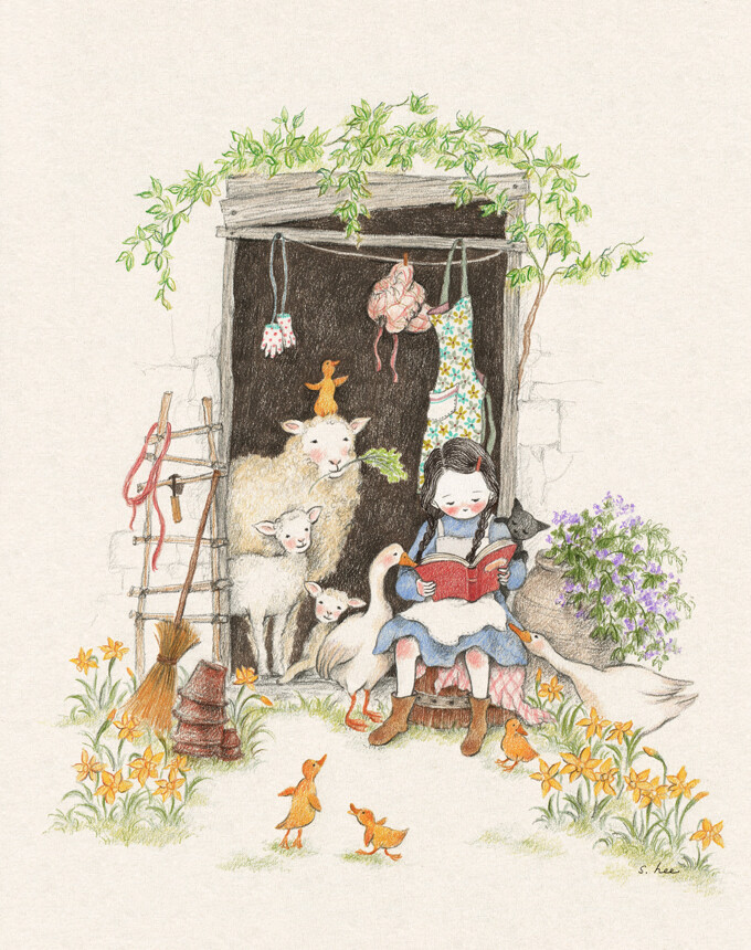 温暖的阳光下 ~ 插画师作品
