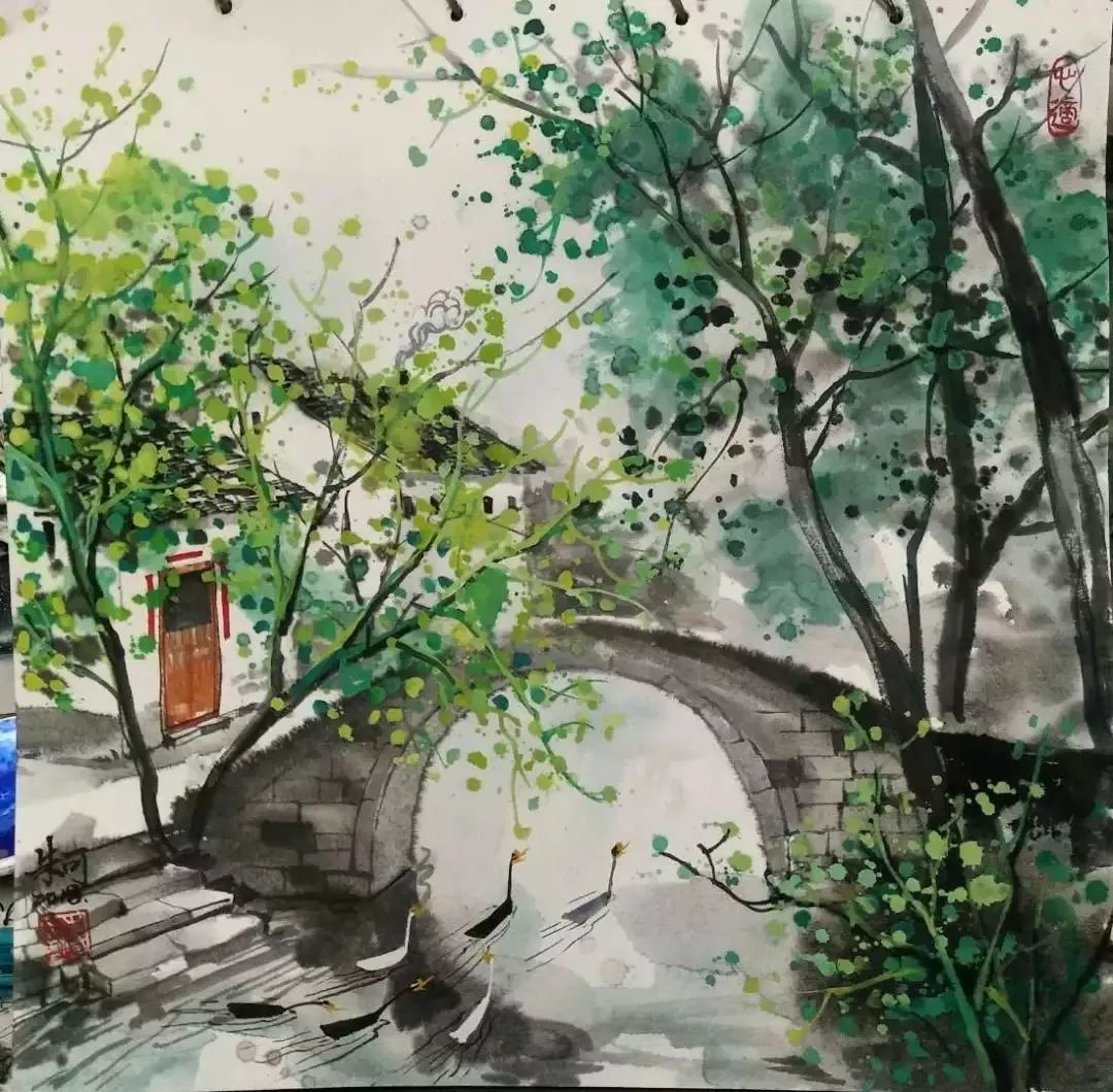 写意,风景,水墨,图片来自