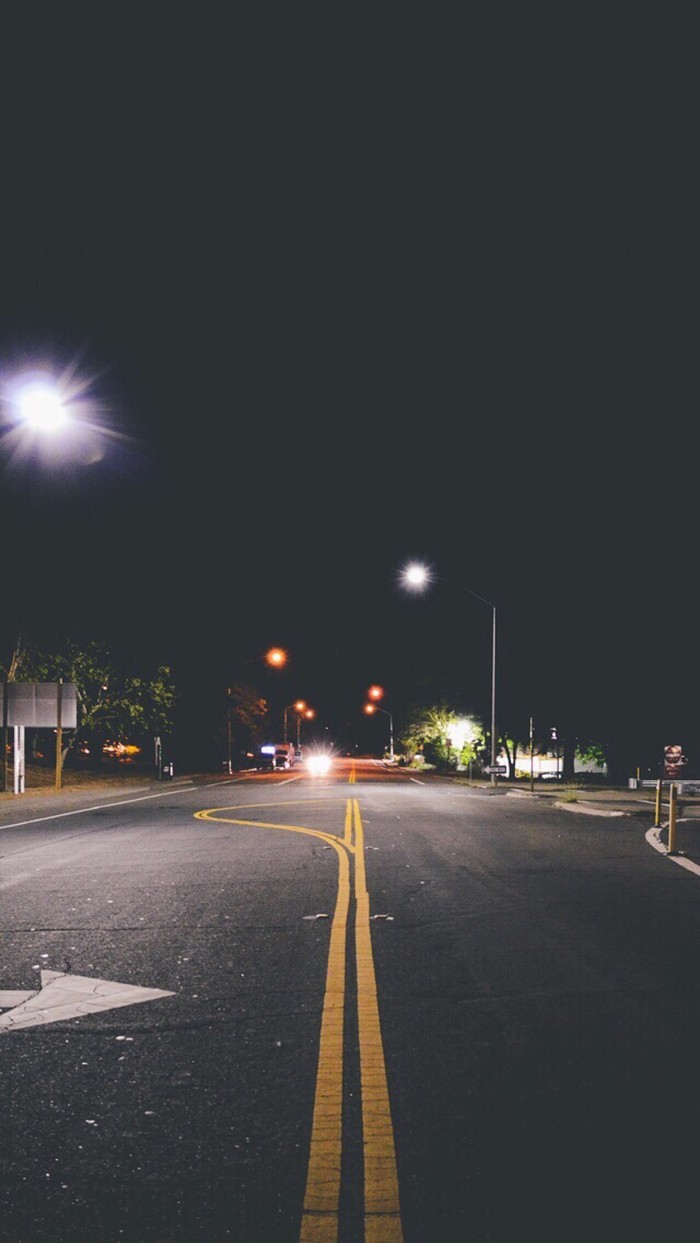 桌面 壁纸 背景 夜晚 街道 简约