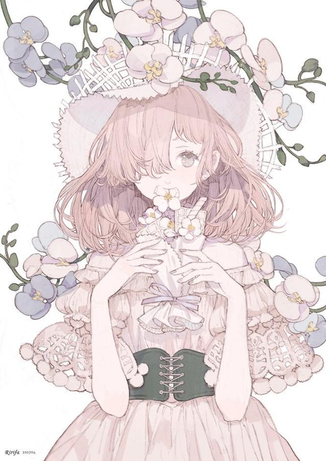 动漫女意境精致唯美插画大神:浮