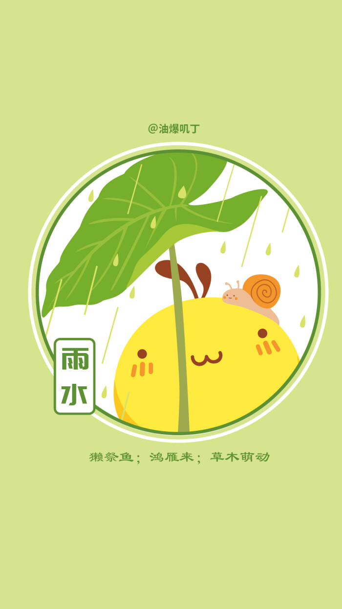 油爆叽丁24节气～雨水