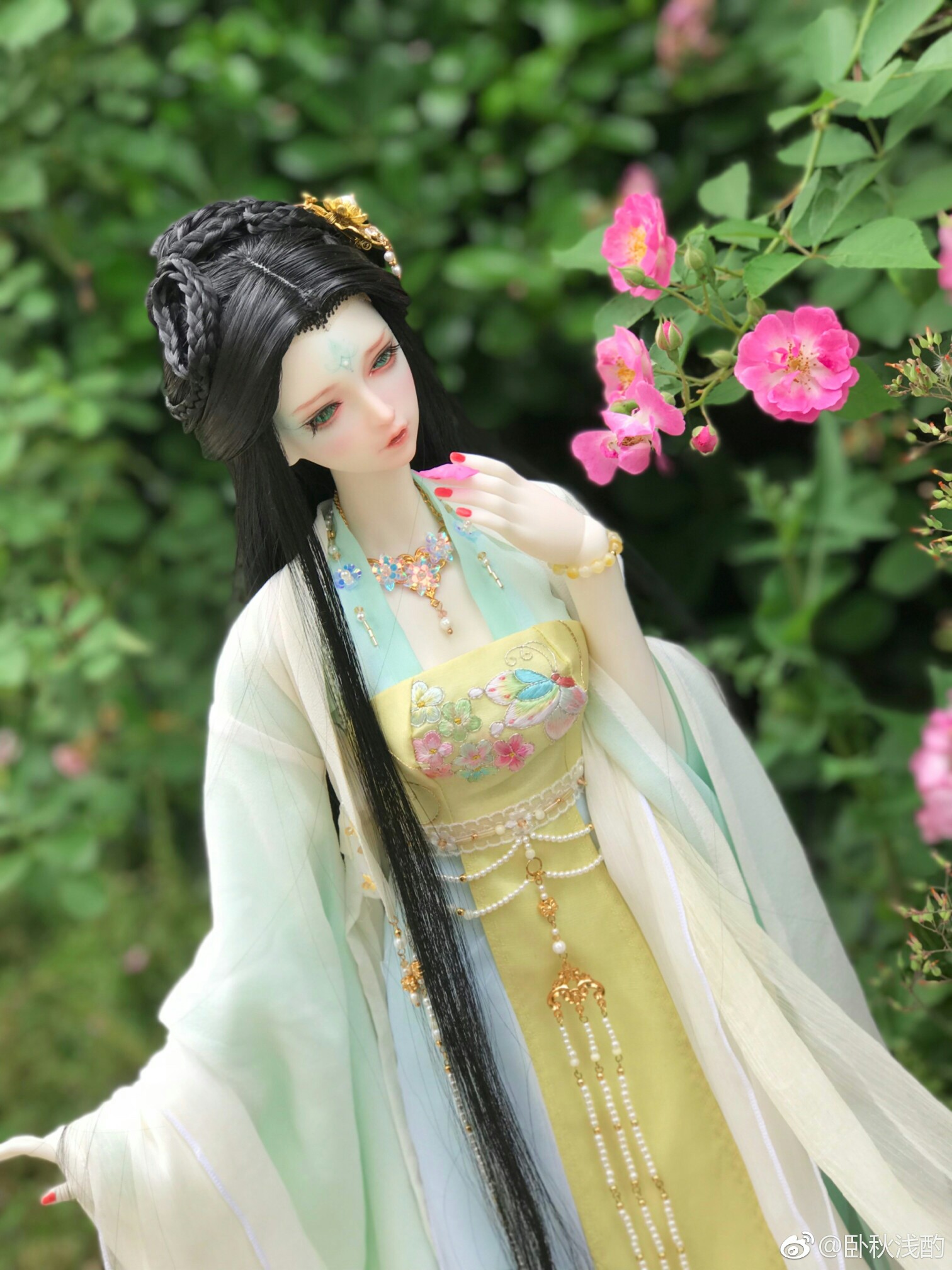 古风美人 sd娃娃 bjd 玩具 人偶 壁纸 萌物