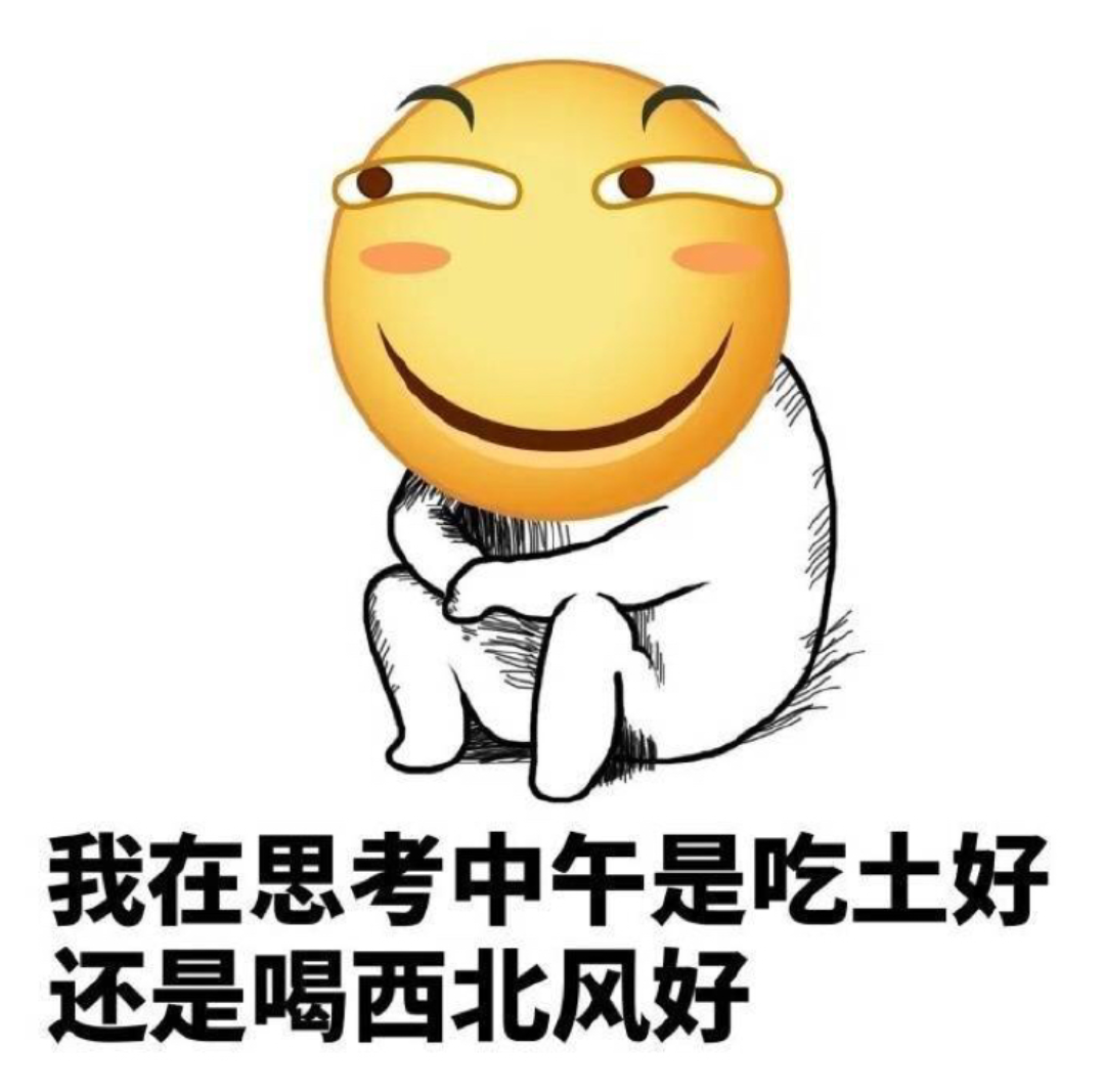 我在思考中午是吃土好还是喝西北风好