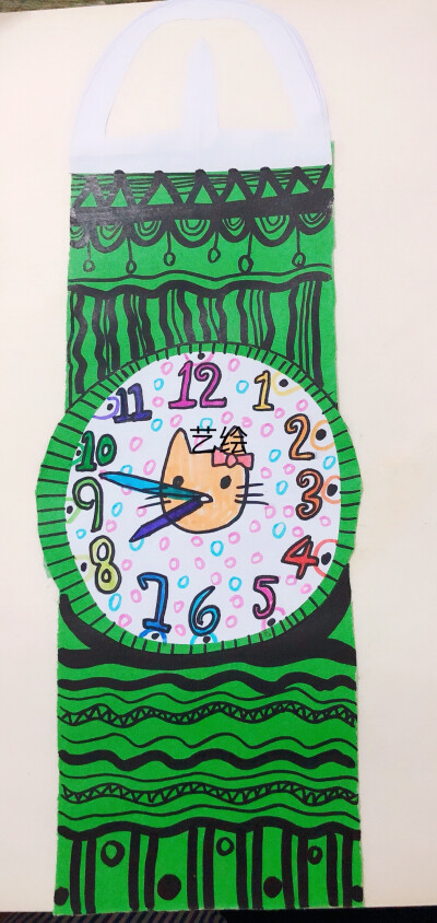 【艺绘】手表创意儿童画,给5.6岁这个课程.