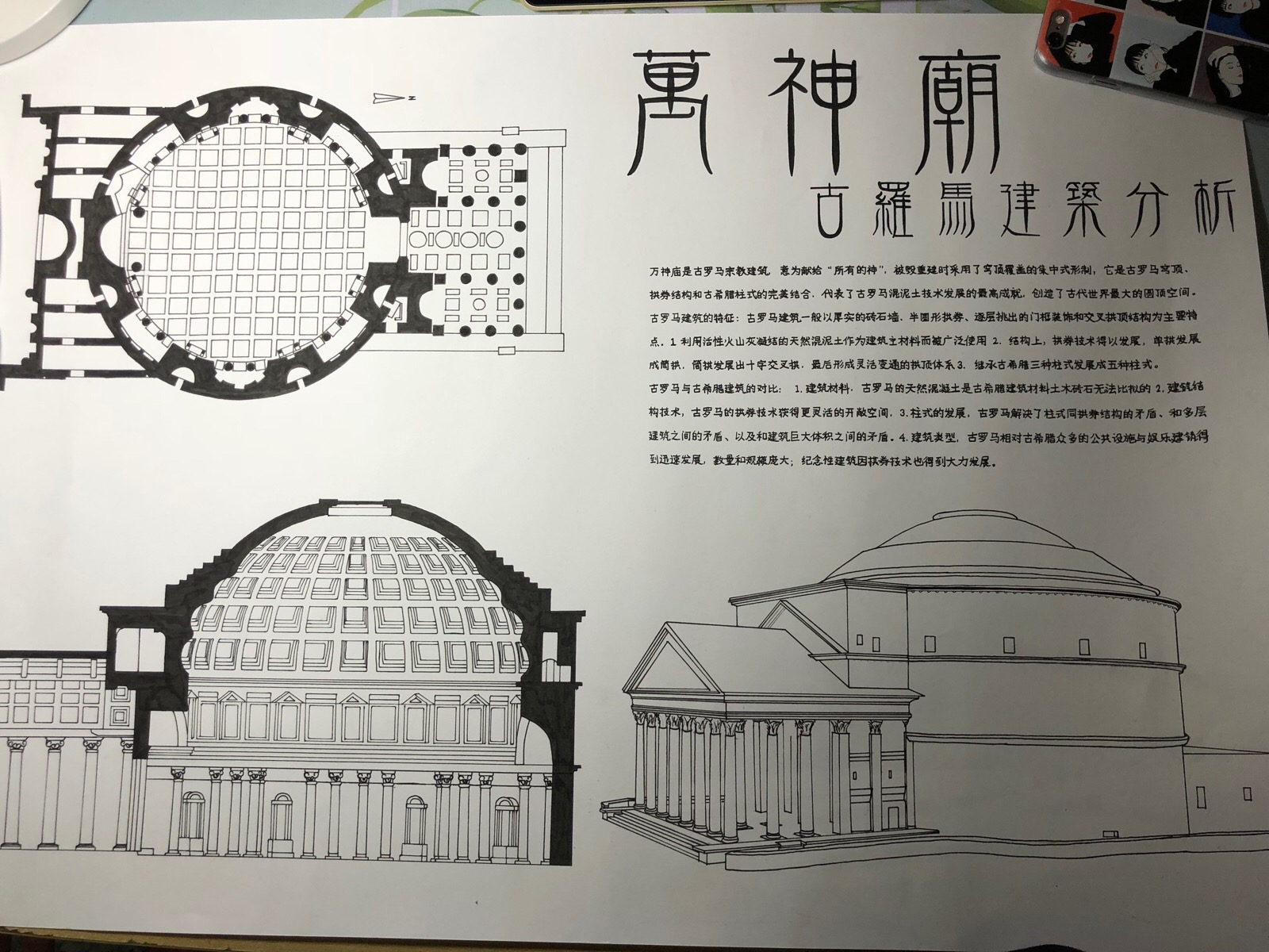 外国建筑史课程作业;古罗马建筑分析之万神庙