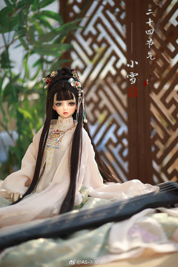 古风美人 sd娃娃 bjd 玩具 人偶 壁纸 萌物