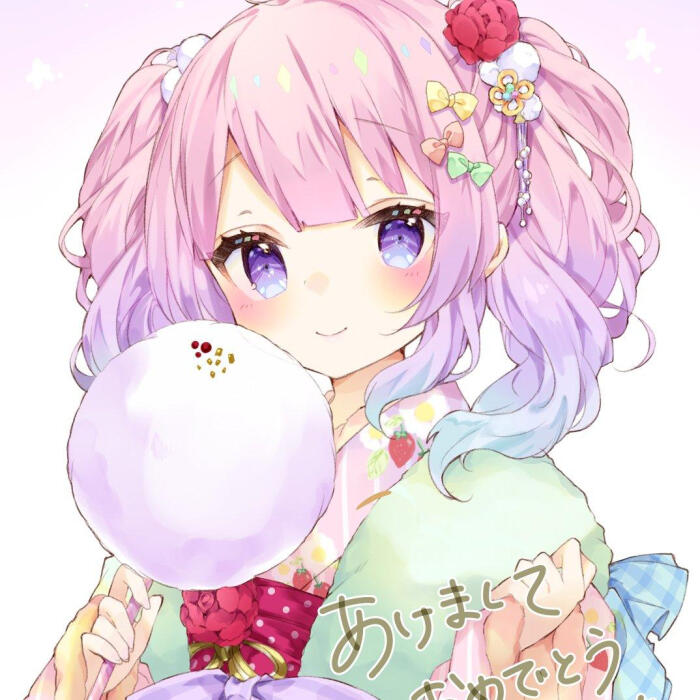 二次元动漫萌妹双马尾萝莉控幼女控粉发妹妹系头像