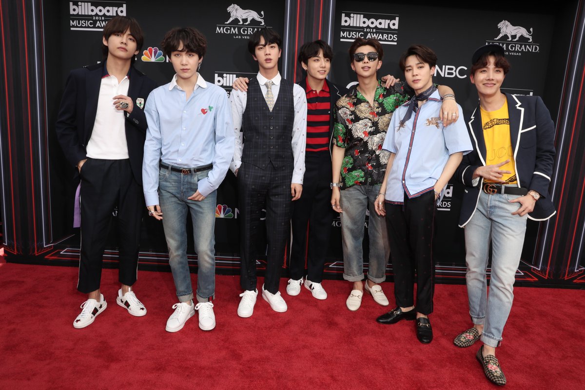 bts 防弹少年团 20185021 bbmas 红毯