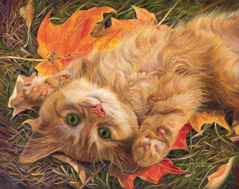 猫咪油画
