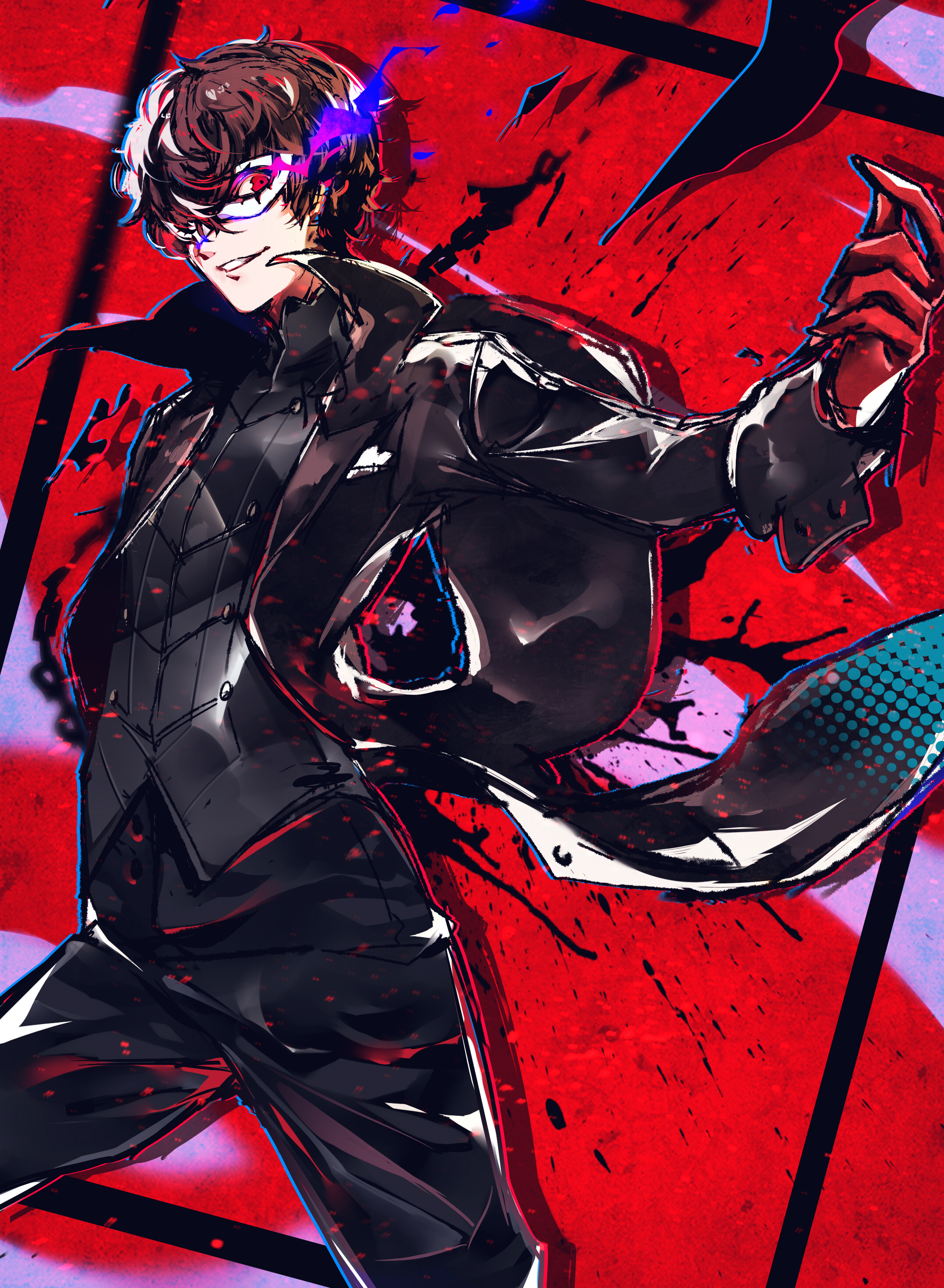 shin megami tensei persona 5 kurusu akira joker(persona 5)