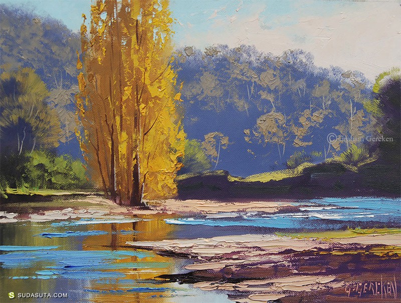 澳大利亚风景绘画艺术家graham gercken 的油画作品