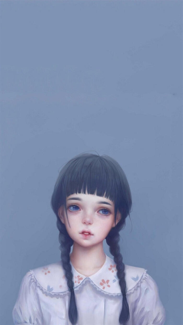 个性女孩壁纸 手绘 锁屏 by:共同度过lj