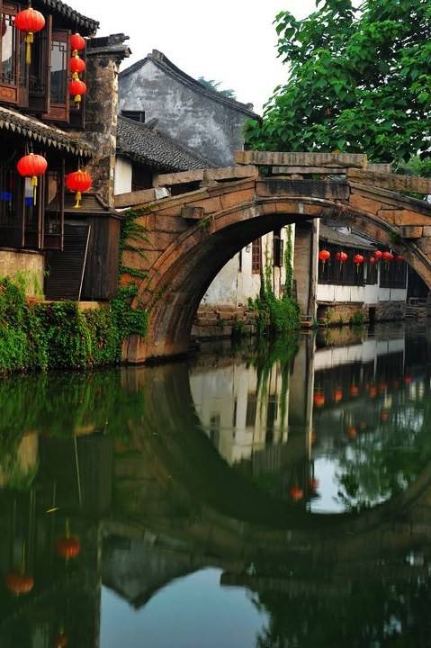 建筑 美景 风景 夜景 小桥流水人家 江南 水乡 高楼大厦 素材