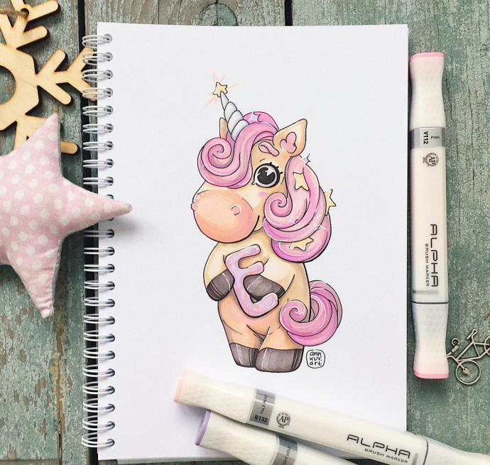 手绘 黑白画 大触 签字笔 马克笔 彩铅 手帐 绘画 美术 动漫 针管笔