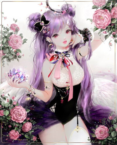 动漫女 霸气 头像 壁纸细腻意境精致唯美画师 :dadachyo 达达踔「是位