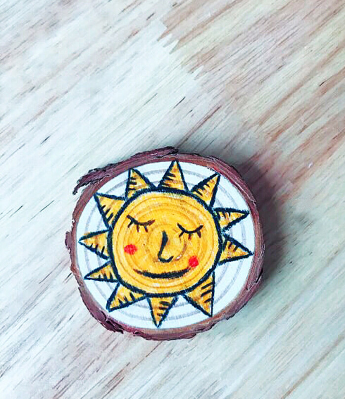 木片画—太阳