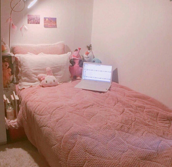 baoli#收录 单身美少女的卧室风格卧室 工作间 室内 宜家 欧美 欧式