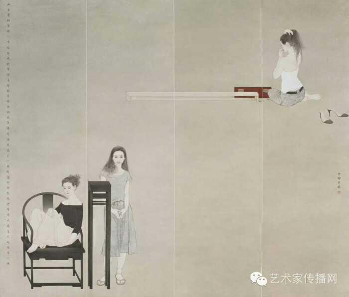 罗寒蕾 1973年生于广西合浦常乐镇,1995年毕业于广州美术学院国画系